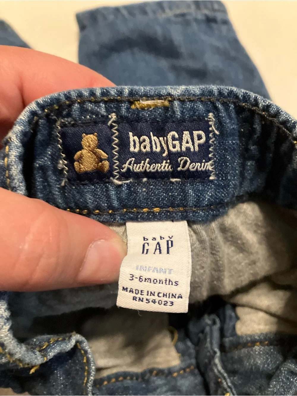 GAP Dark Blue Toddler Denim Lined Pants